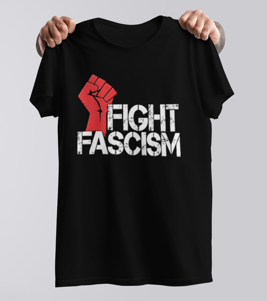 Mike Myers Red Fist Fight Fascism T-Shirt