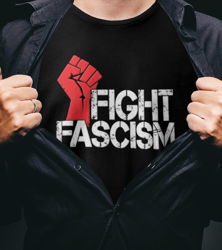 Mike Myers Red Fist Fight Fascism T-Shirt