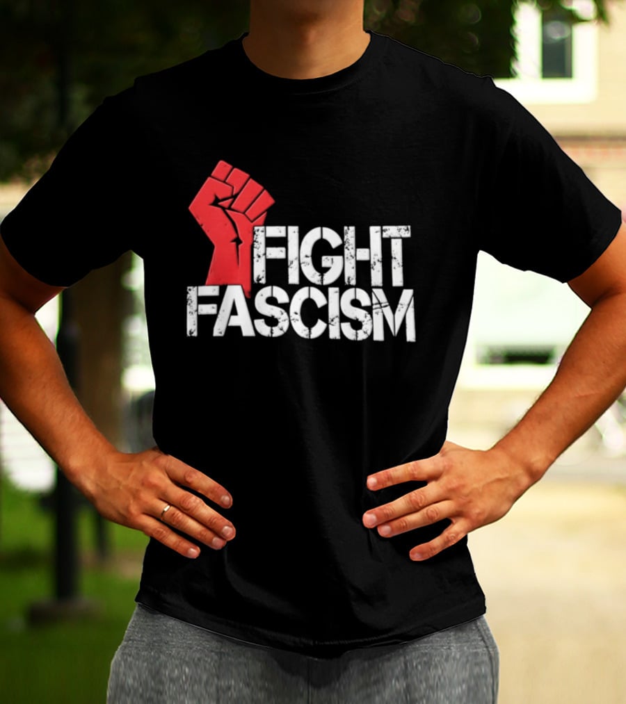 Mike Myers Red Fist Fight Fascism T-Shirt
