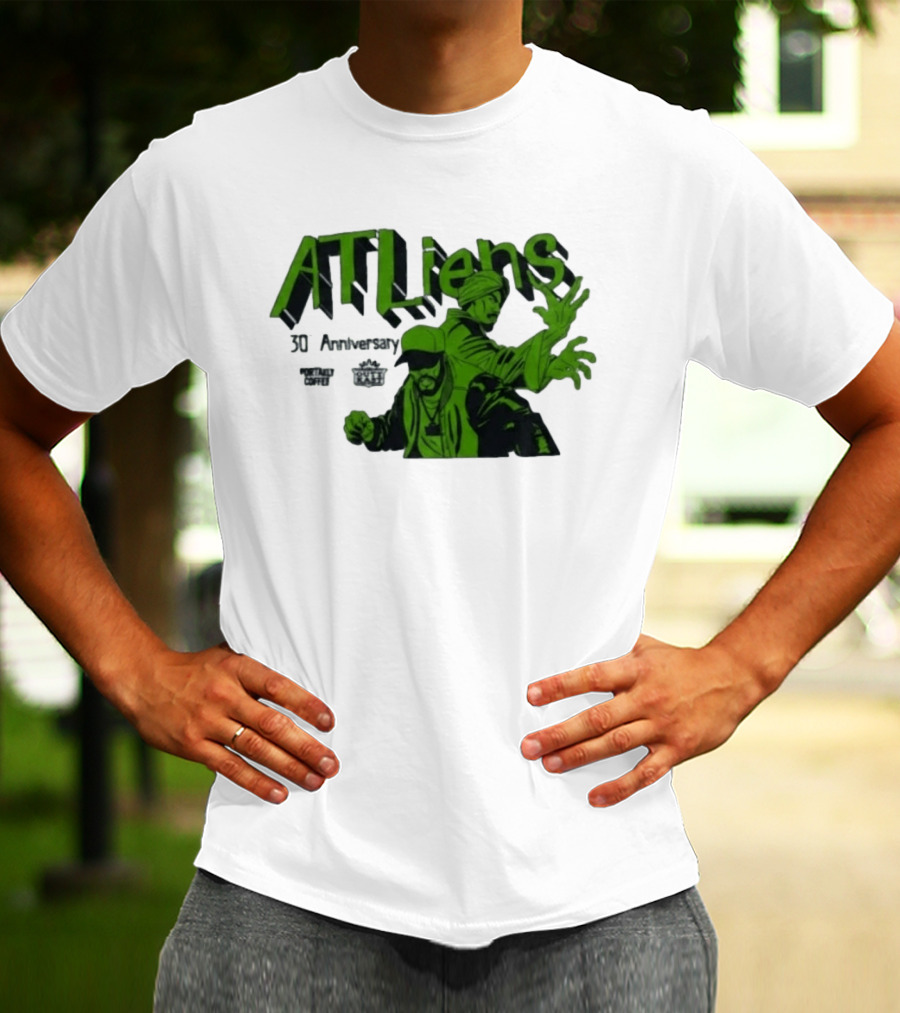 Outkast ATLiens 30th Anniversary Portaely Coffee Hip Hop Legends 90s Rap T-Shirt