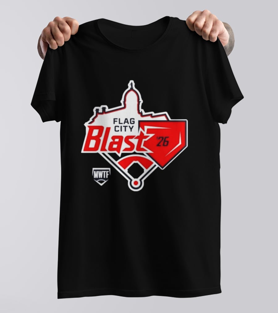 7th Annual Flag City Blast Softball '26 MWTF Event T-Shirt