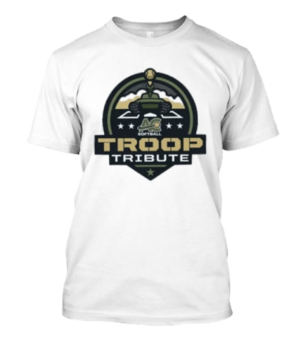 7th Annual ACS Softball Troop Tribute Tank Logo Stars T-Shirt