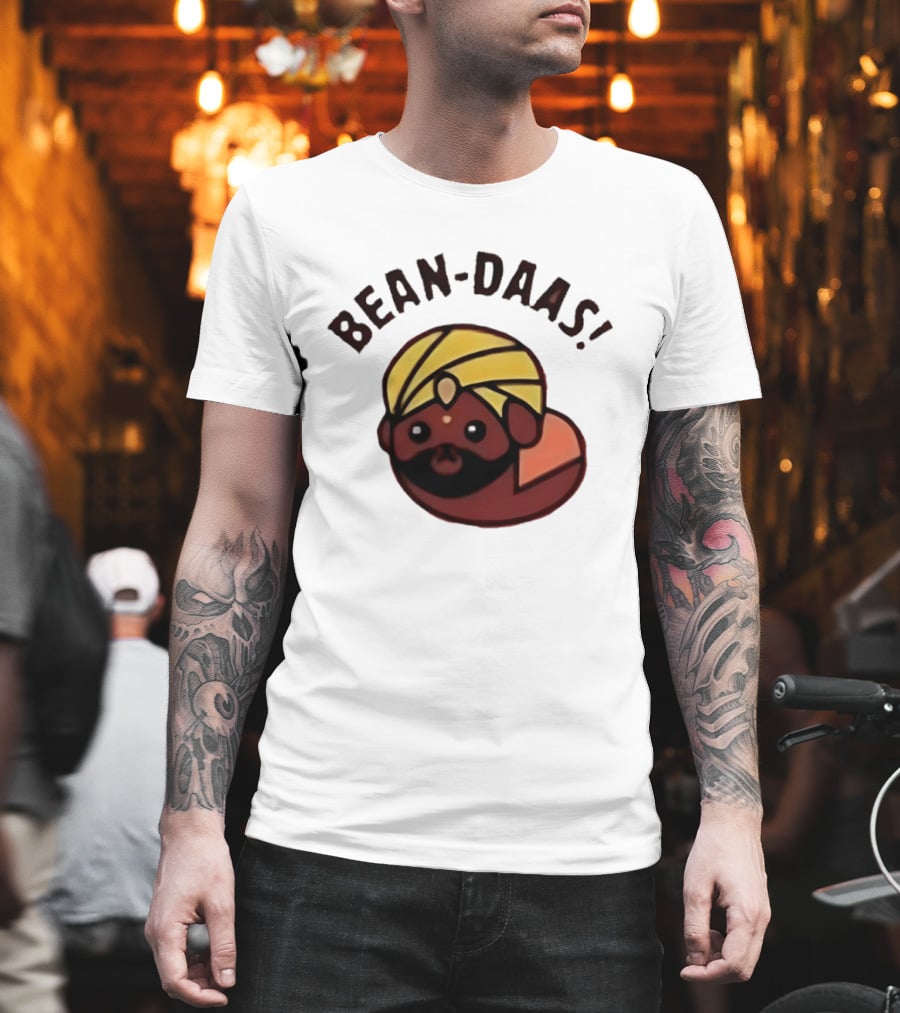 Bean Daas Turbaned Character With Mustache And Beard T-Shirt