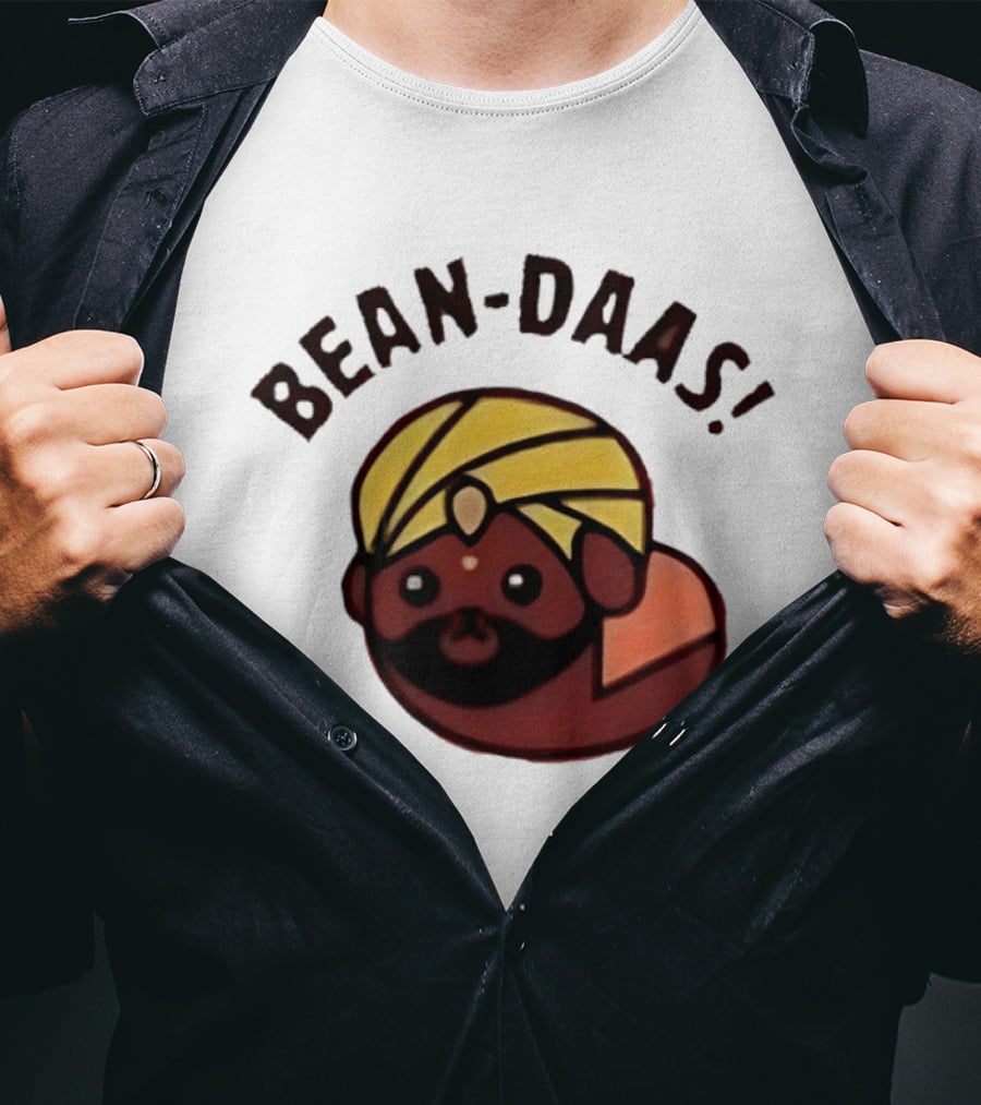Bean Daas Turbaned Character With Mustache And Beard T-Shirt