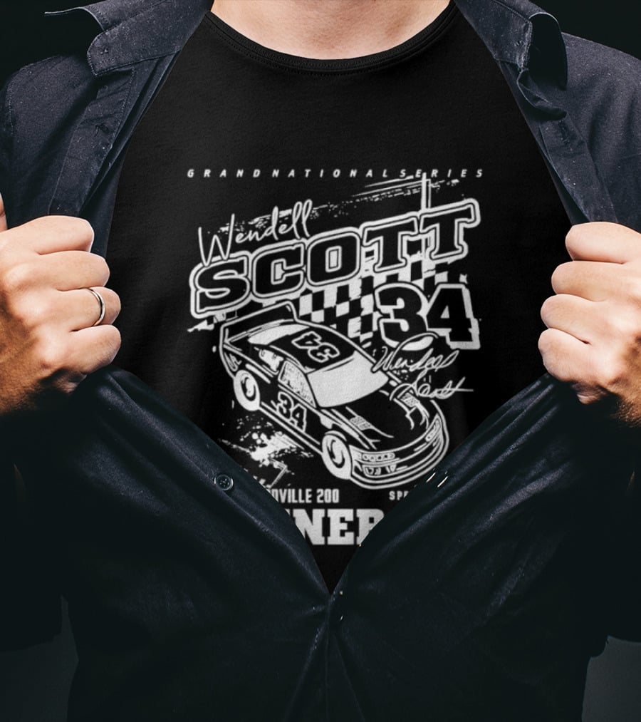 Wendell Scott 34 Grand National Series Winner Speedway Park Jacksonville FL T-Shirt