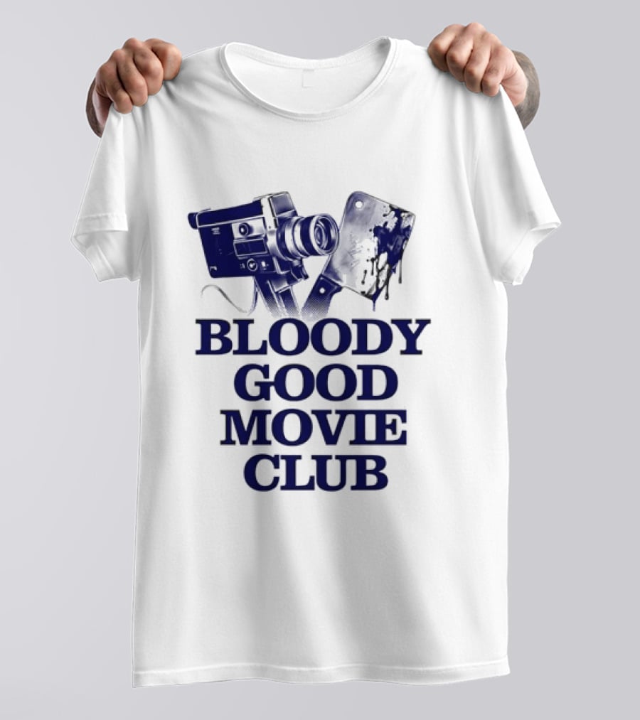 Bloody Good Movie Club Vintage Camera Aesthetic T-Shirt