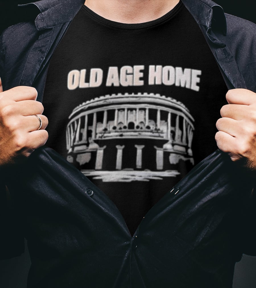 OLD AGE HOME Indian Parliament Building Circular Architecture T-Shirt