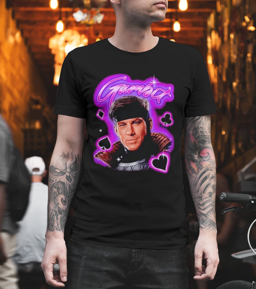 Gambit Channing Tatum Marvel Superhero X Men Cards T-Shirt