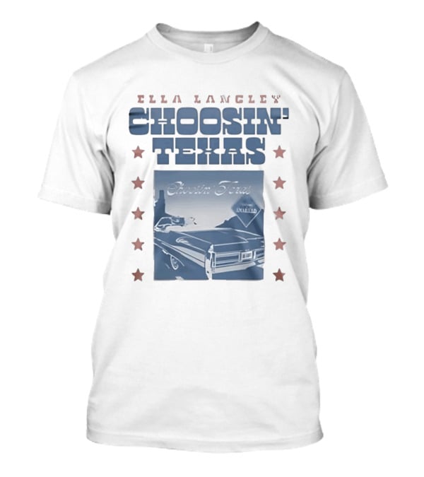 Ella Langley Choosin' Texas Amarillo Retro Car Billboard T-Shirt