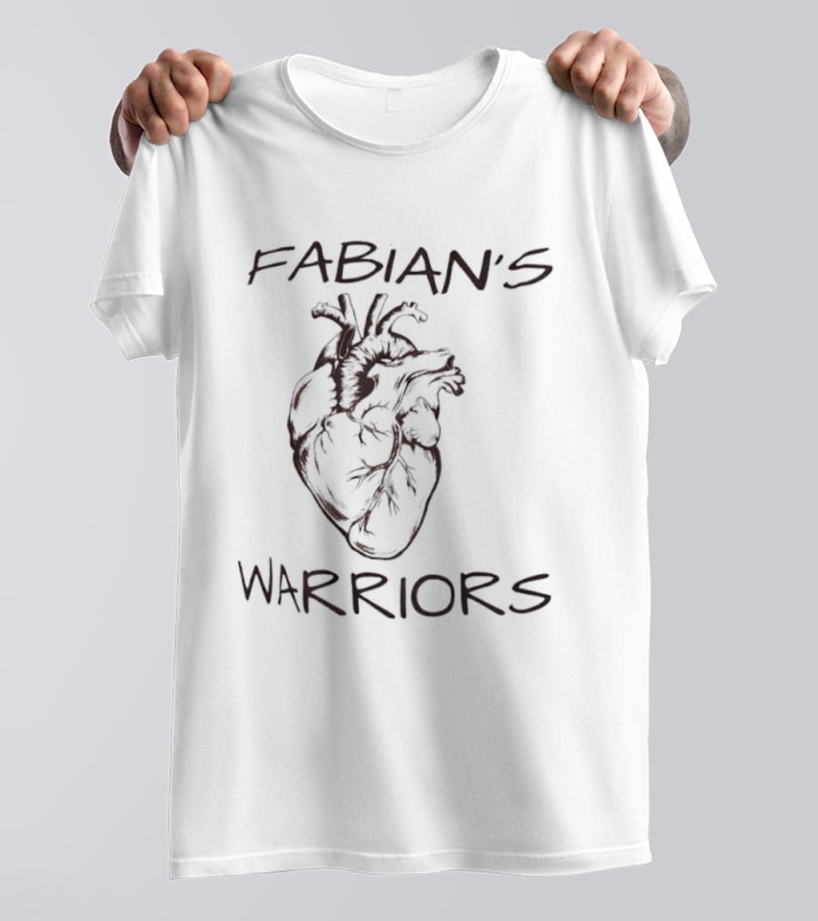 Fabian's Warriors Anatomical Heart T-Shirt