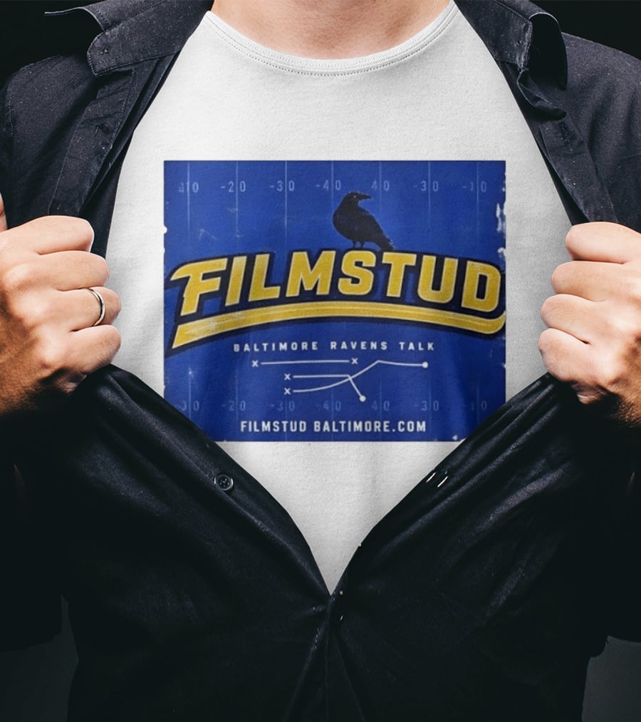 Filmstud Baltimore Ravens Talk Football FilmstudBaltimore.com T-Shirt