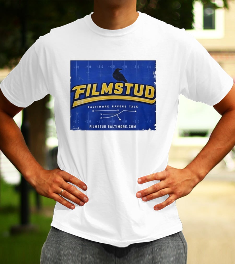 Filmstud Baltimore Ravens Talk Football FilmstudBaltimore.com T-Shirt