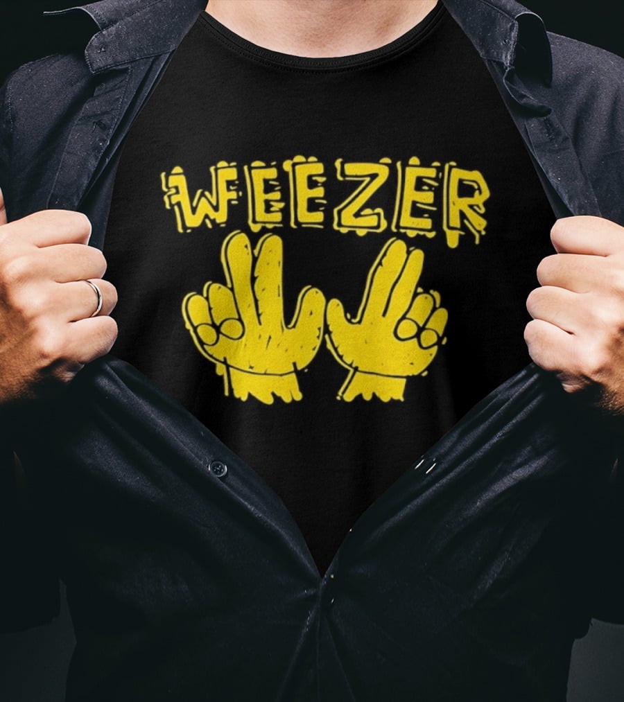 Weezer Hand Sign Alternative Rock T-Shirt