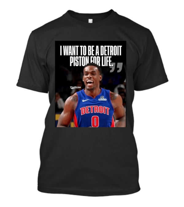 I Want To Be A Detroit Piston For Life Jalen Duren Detroit Basketball T-Shirt