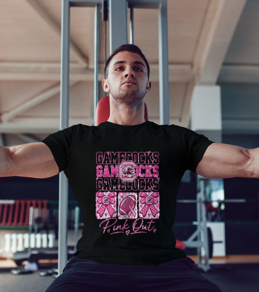 South Carolina Gamecocks Breast Cancer Awareness Pink Out Game Day T-Shirt