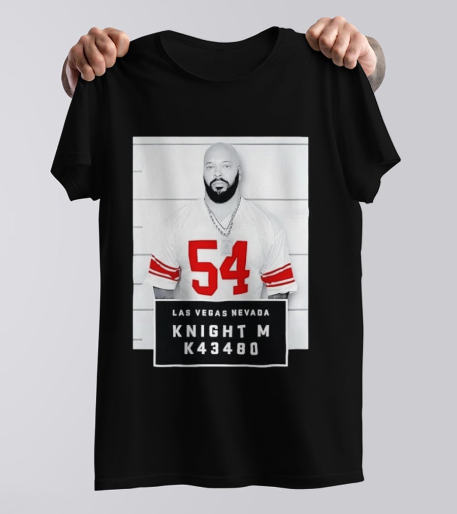 Las Vegas Nevada Shot 54 Knight M K43480 Death Row Records T-Shirt