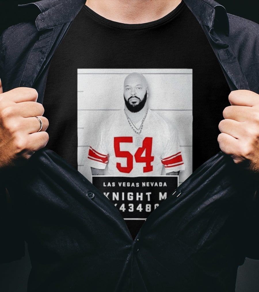 Las Vegas Nevada Shot 54 Knight M K43480 Death Row Records T-Shirt
