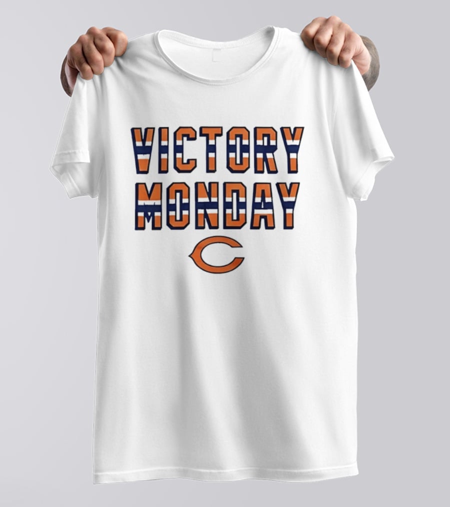 Victory Monday Chicago Bears Fans Celebration T-Shirt