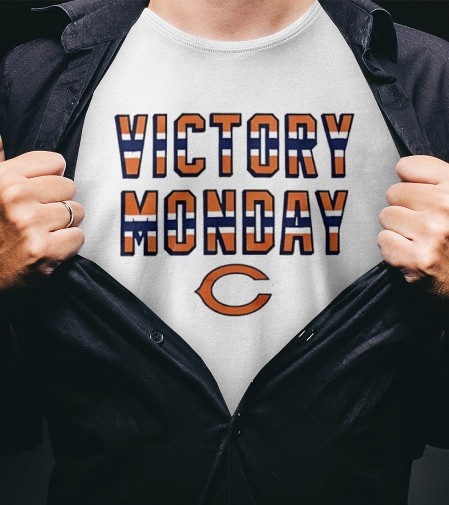 Victory Monday Chicago Bears Fans Celebration T-Shirt