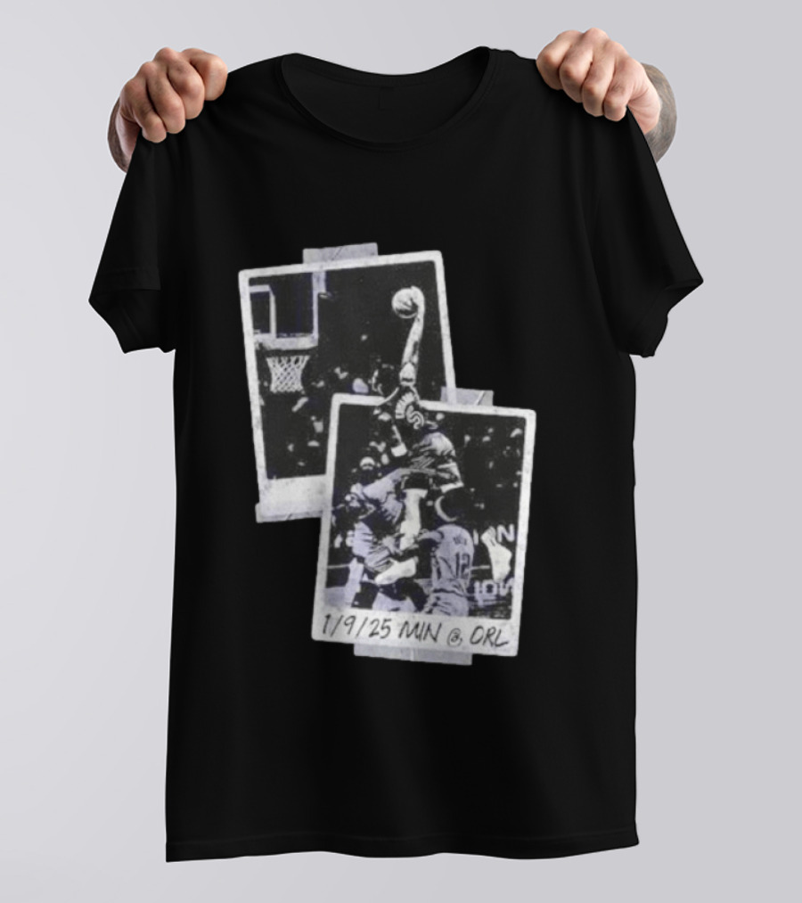 Anthony Edwards Minnesota Timberwolves Slam Dunk 1/9/25 MIN @ ORL T-Shirt