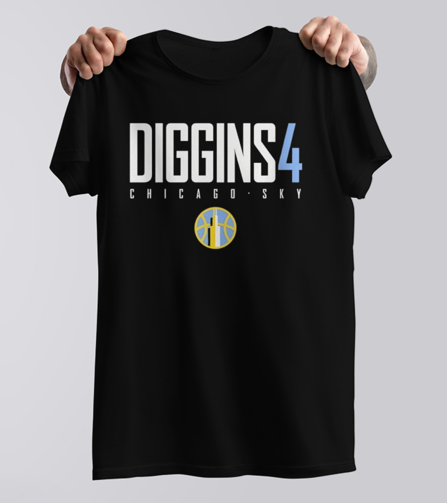 Diggins 4 Chicago Sky WNBA Basketball T-Shirt