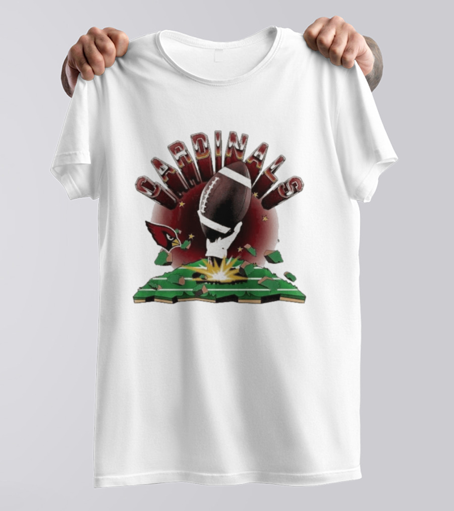 Cardinals 2026 Explode Clubhouse Football Breakthrough T-Shirt