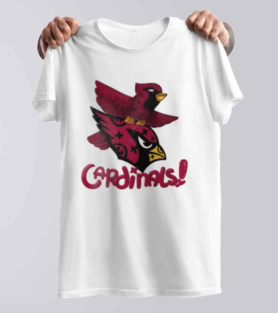 Arizona Cardinals Red Bird Iconic Fan Gear T-Shirt