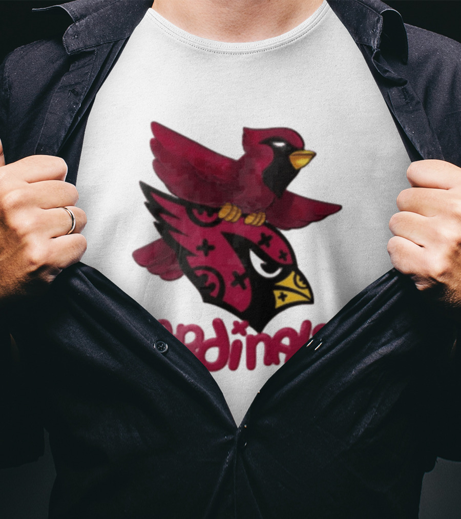 Arizona Cardinals Red Bird Iconic Fan Gear T-Shirt