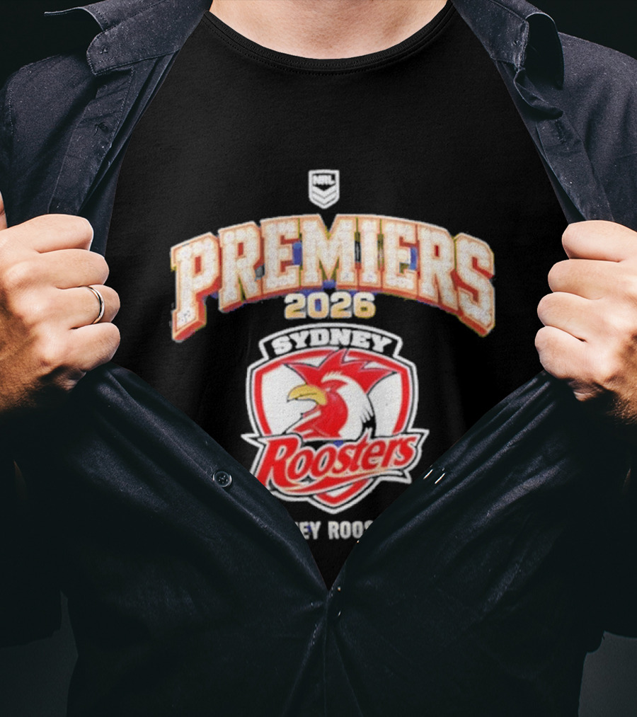 Sydney Roosters 2026 NRL Premiers Rugby Champions T-Shirt