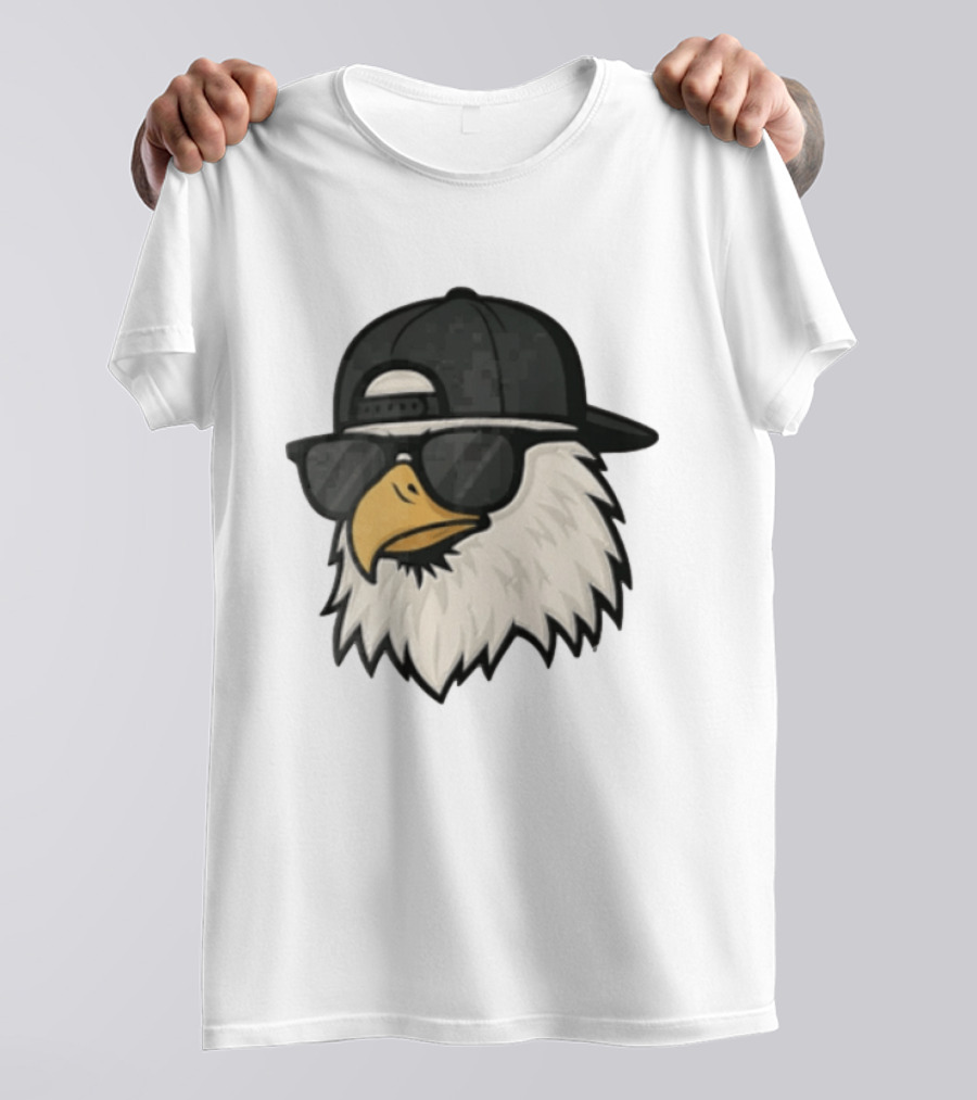 Bald Eagle Cool Sunglasses Hat T-Shirt