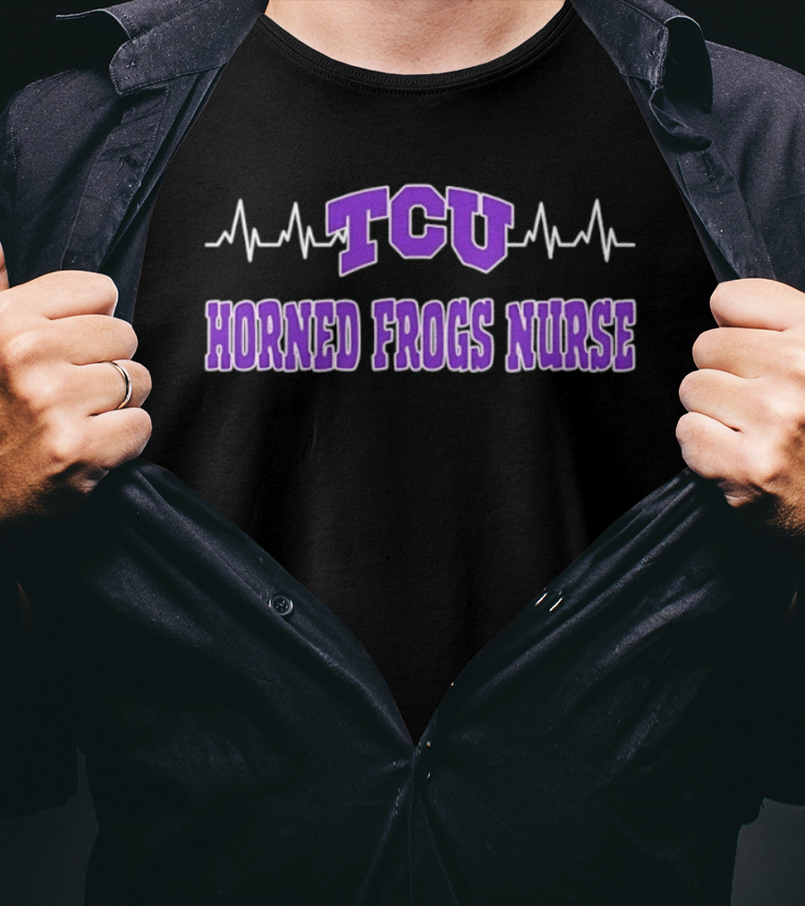 TCU Horned Frogs Nurse Heartbeat T-Shirt