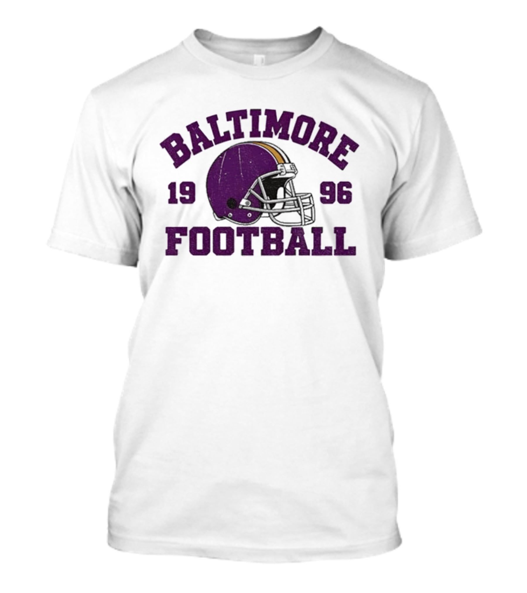 Baltimore Football 1996 Purple Helmet T-Shirt
