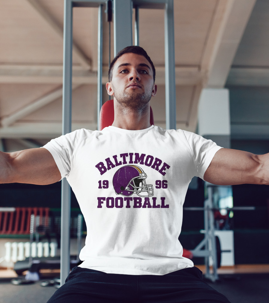 Baltimore Football 1996 Purple Helmet T-Shirt