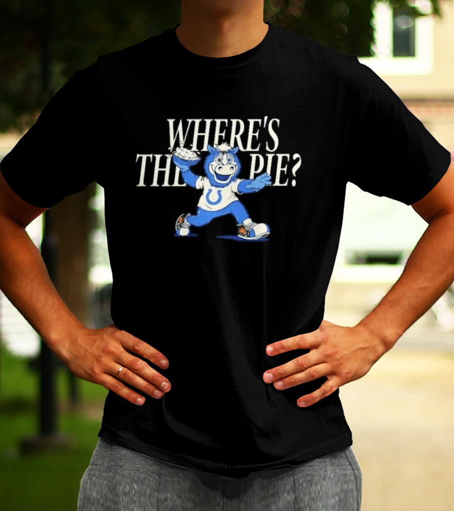Indianapolis Colts Where's The Pie Mascot Fun T-Shirt