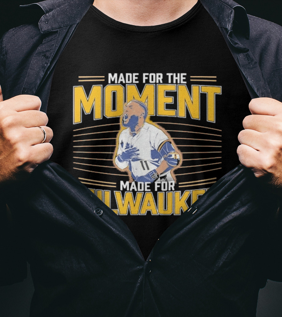 Jackson Chourio Made For The Moment Milwaukee Brewers MLB Made For Milwaukee T-Shirt