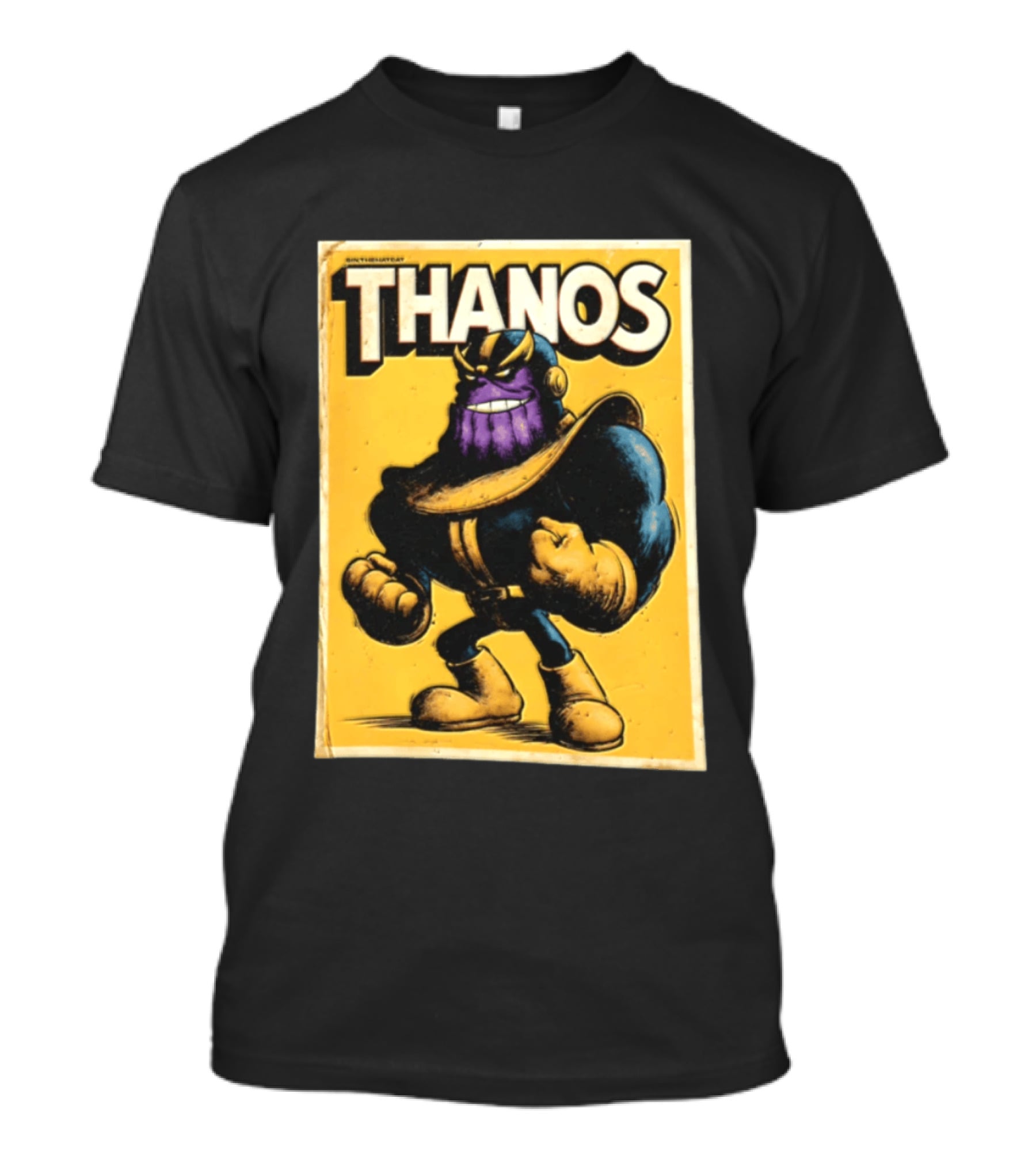 Thanos Marvel Superhero Purple Alien Villain Clenched Fist T-Shirt