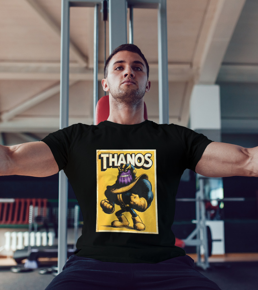 Thanos Marvel Superhero Purple Alien Villain Clenched Fist T-Shirt