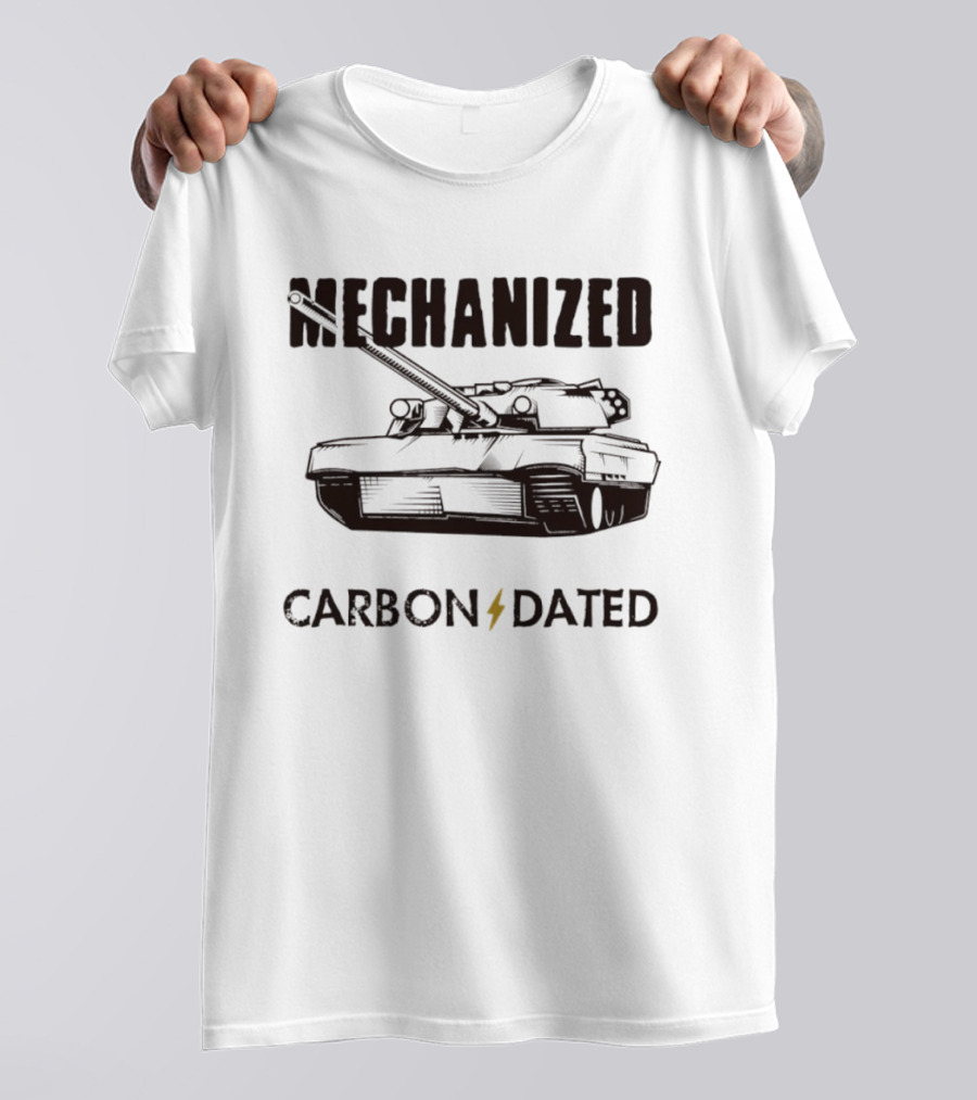 Mechanized Carbon Dated Tank Military Armored Vehicle T-Shirt
