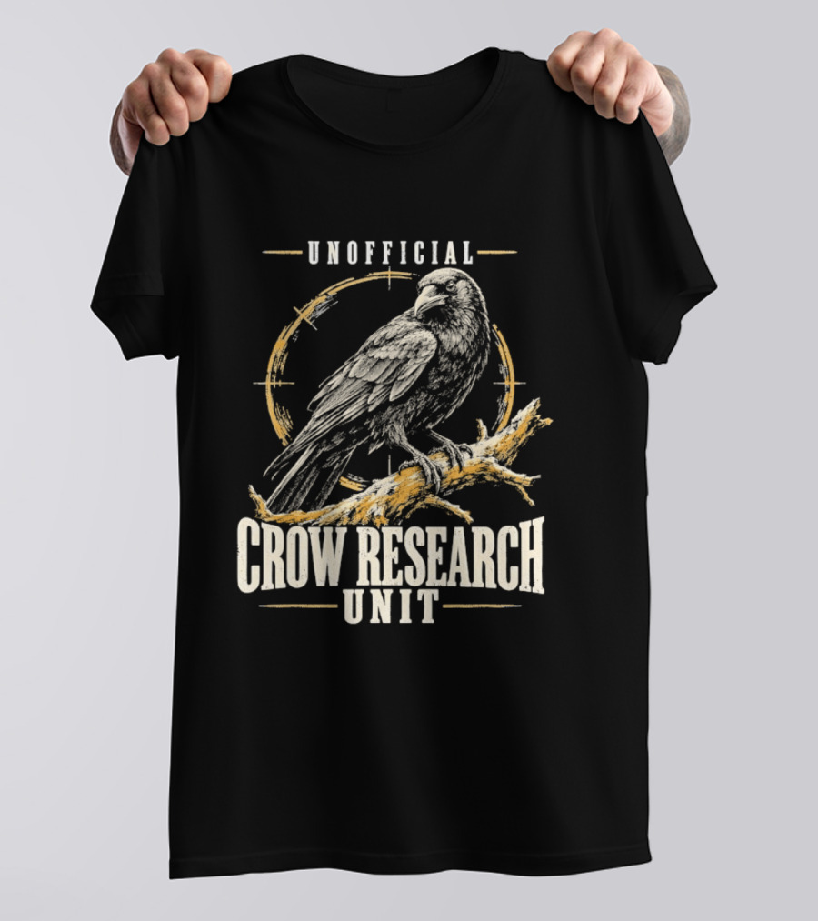 Unofficial Crow Research Unit Bird Ornithology T-Shirt