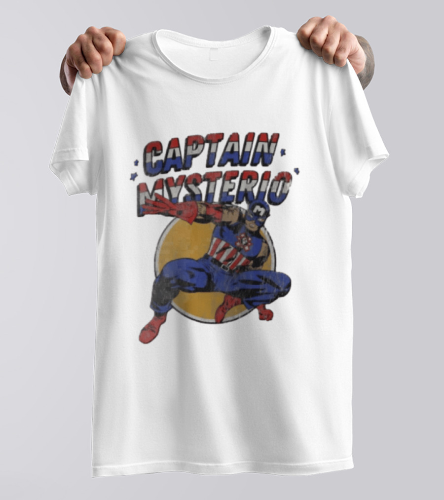 Captain Mysterio America Costume Wrestling Hero T-Shirt