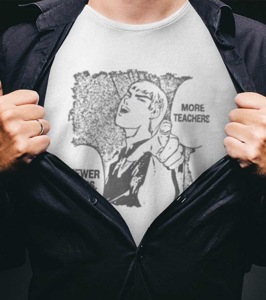 More Teachers Fewer Cops Eikichi Onizuka Great Teacher Onizuka Anime Manga Series T-Shirt