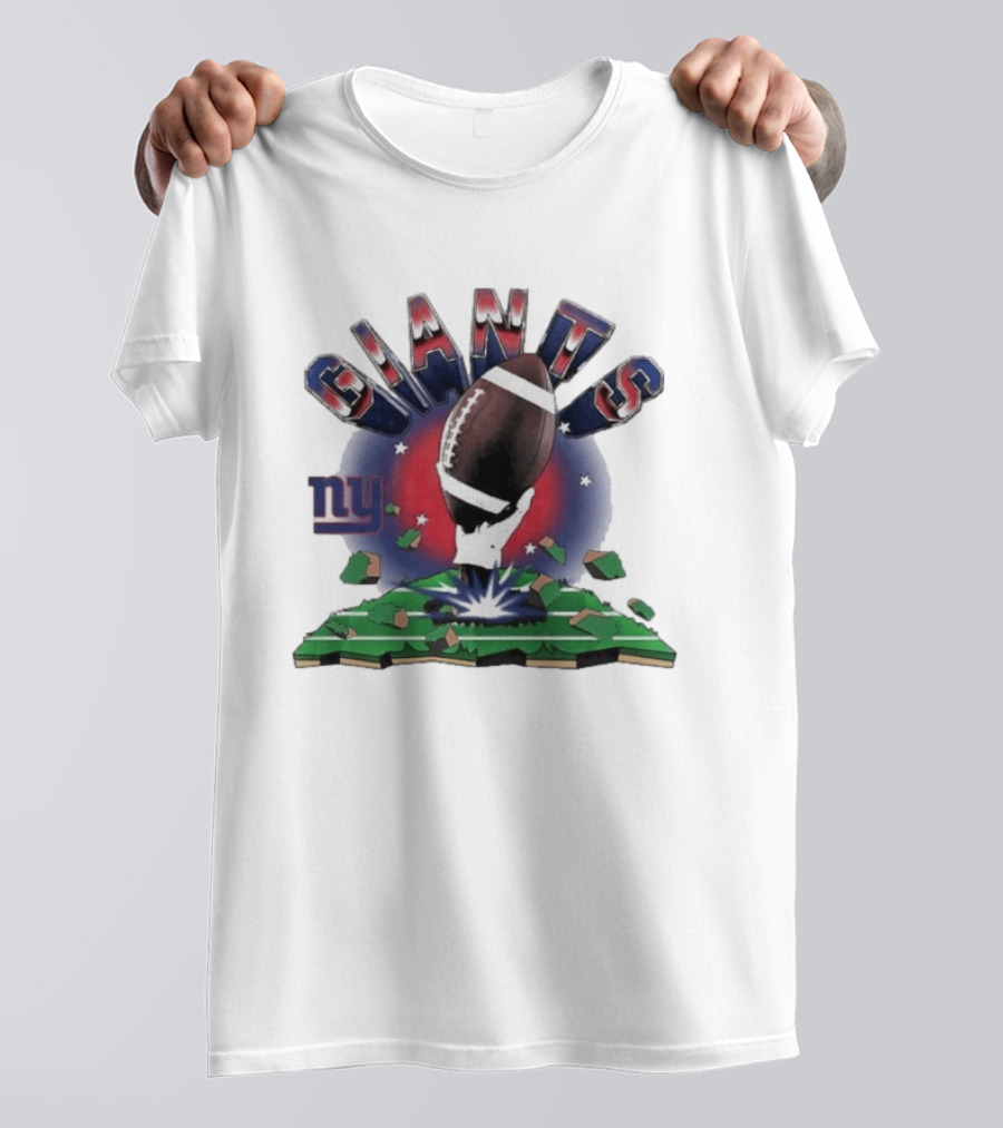 New York Giants 2026 Explode Clubhouse Football Hand Stars Ny T-Shirt