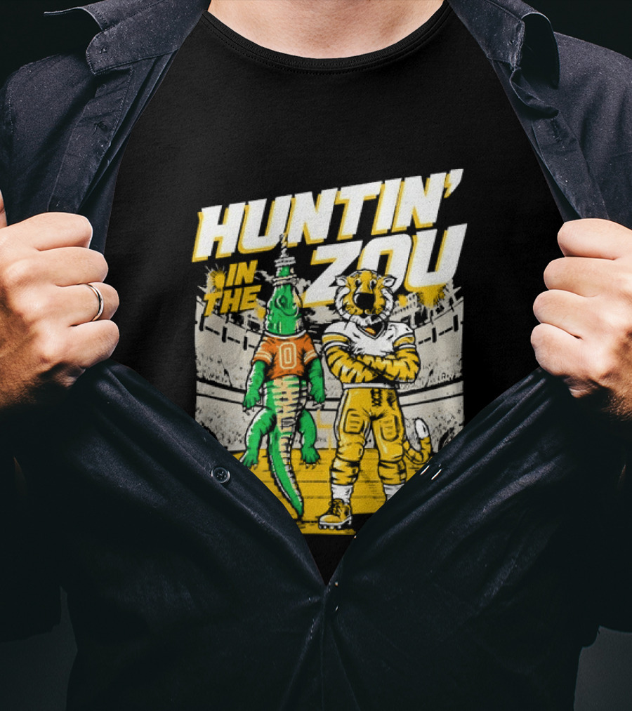 Huntin' In The Zou Missouri Tigers Stadium Rivalry T-Shirt