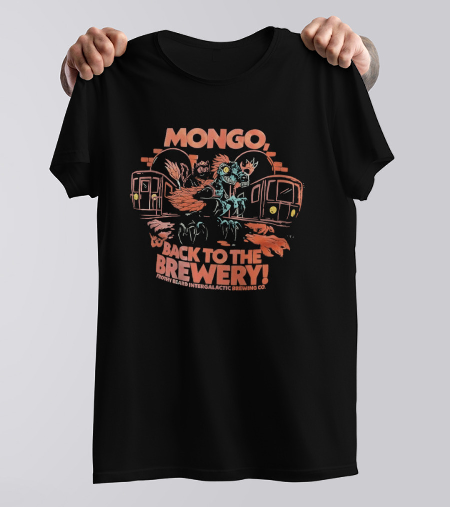 Mongo Back To The Brewery Frothy Beard Intergalactic Brewing Co Dinosaur Train T-Shirt