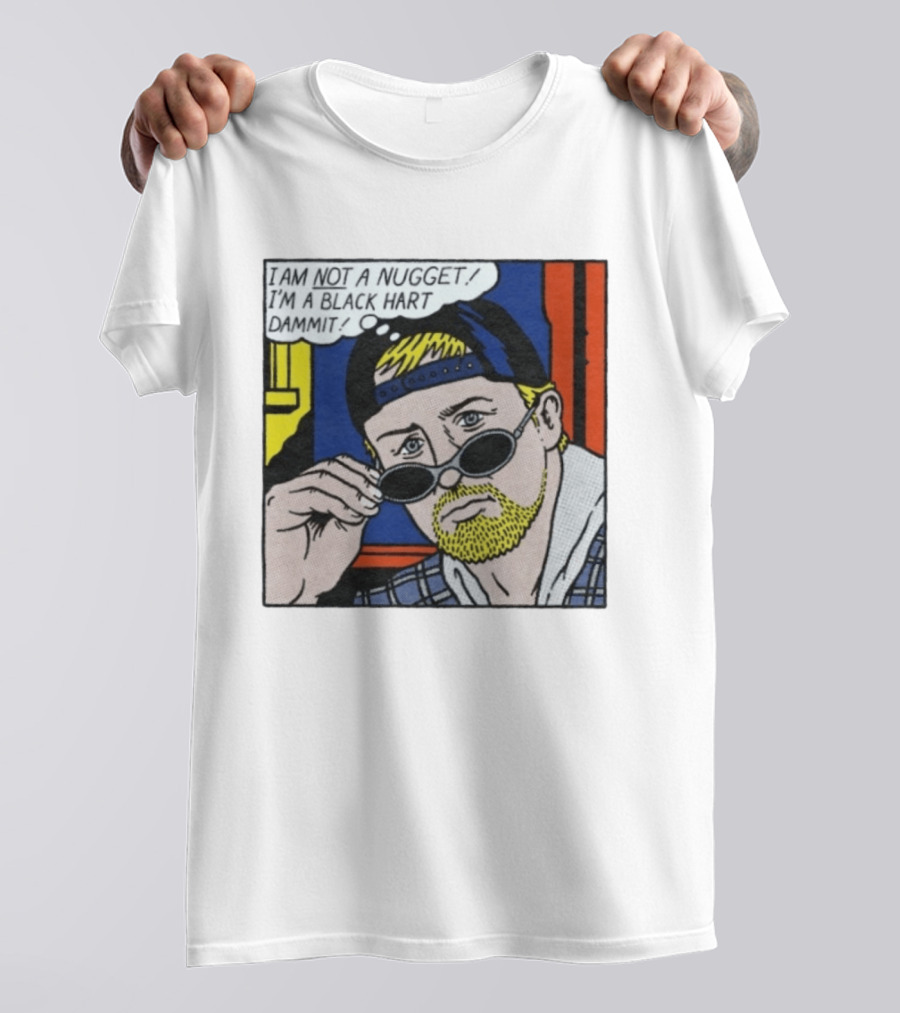 I Am Not A Nugget I'm A Black Hart Dammit Retro Comic T-Shirt
