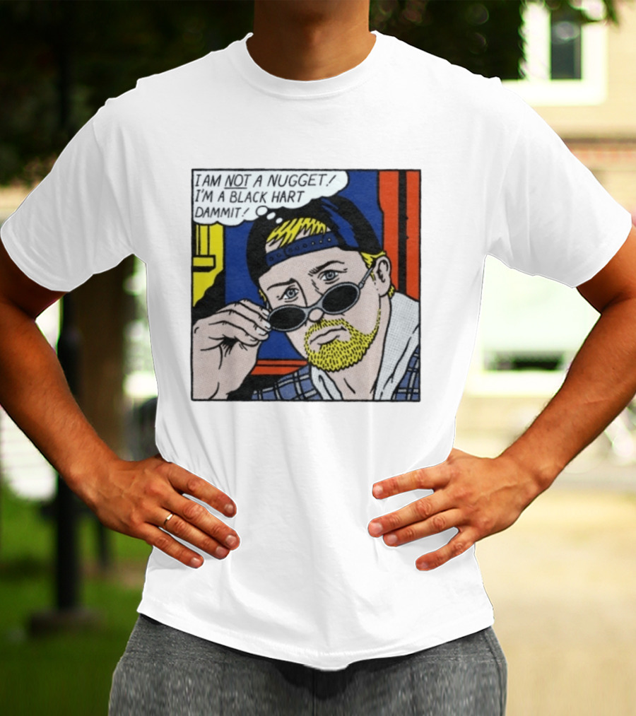 I Am Not A Nugget I'm A Black Hart Dammit Retro Comic T-Shirt