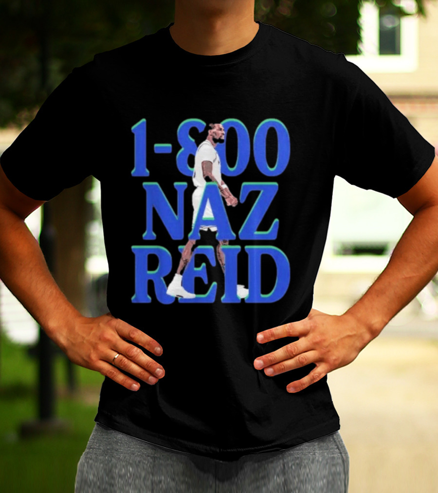 1 800 Naz Reid Minnesota Timberwolves Basketball T-Shirt