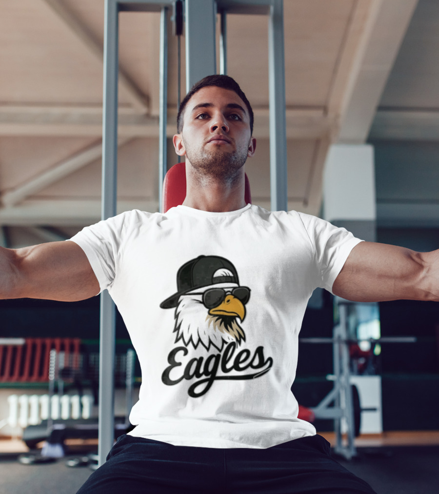Philadelphia Eagles Eagle Sunglasses Baseball Cap Sports Fan T-Shirt