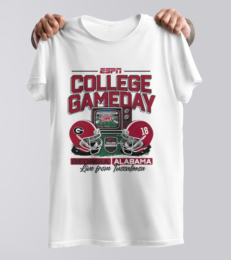 ESPN College GameDay Georgia Alabama Live From Tuscaloosa T-Shirt