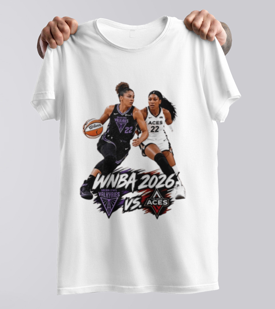WNBA 2026 Golden State Valkyries Vs Las Vegas Aces T-Shirt